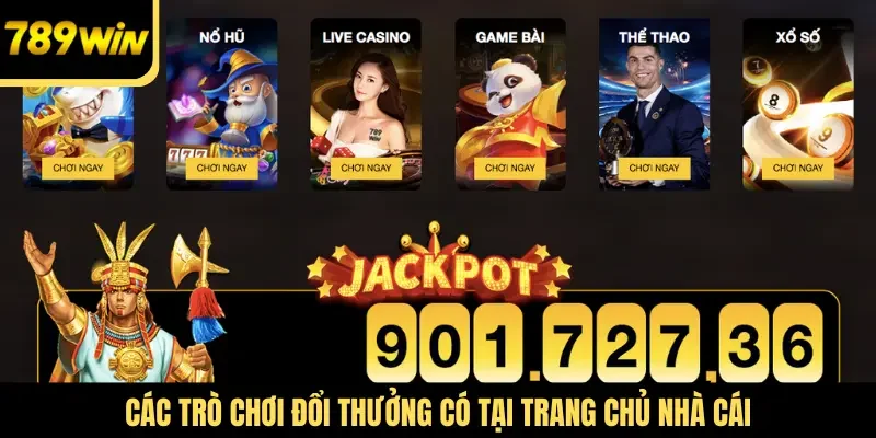 Các trò chơi đổi thưởng có tại trang chủ nhà cái